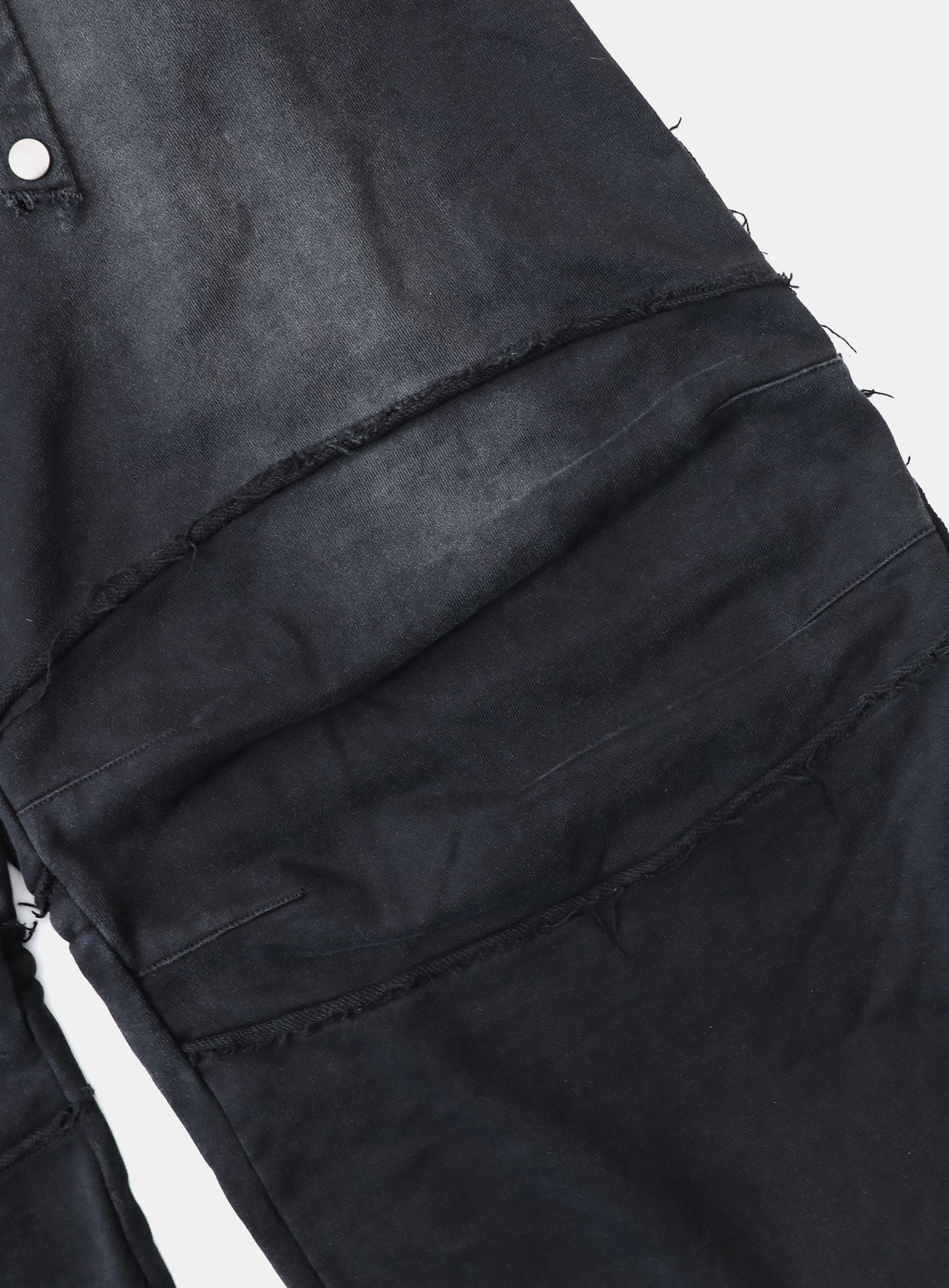 [w-pts25-095] Low Edge Convex Jogger - Washed Black