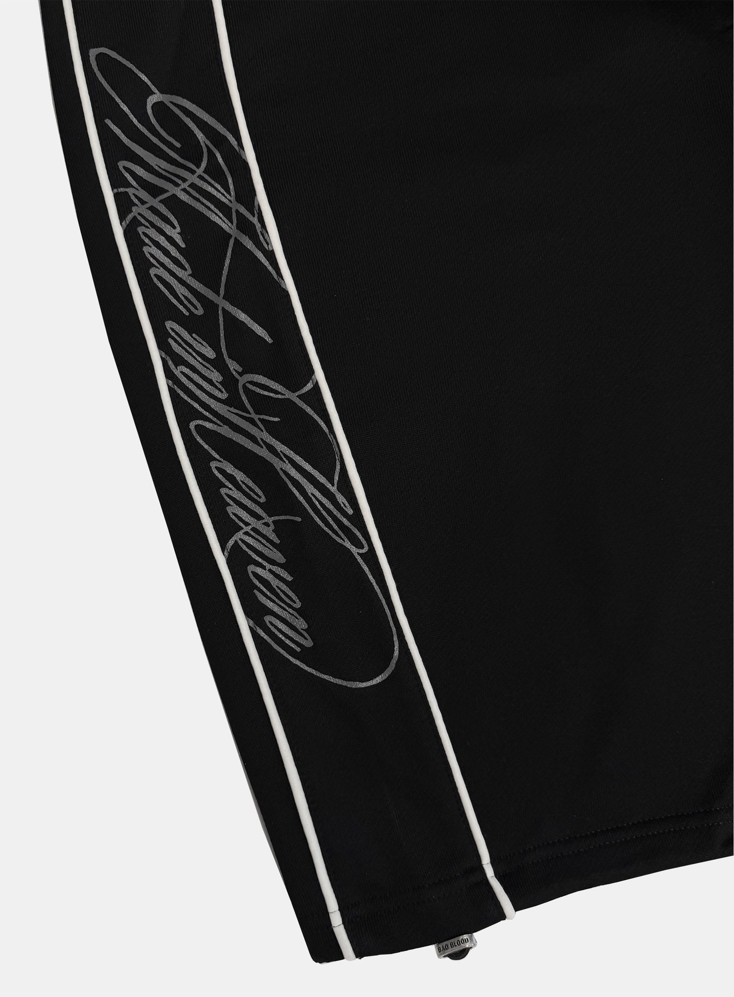 [w-pts26-102] 90s Vintage Club Curved Joggers - Black