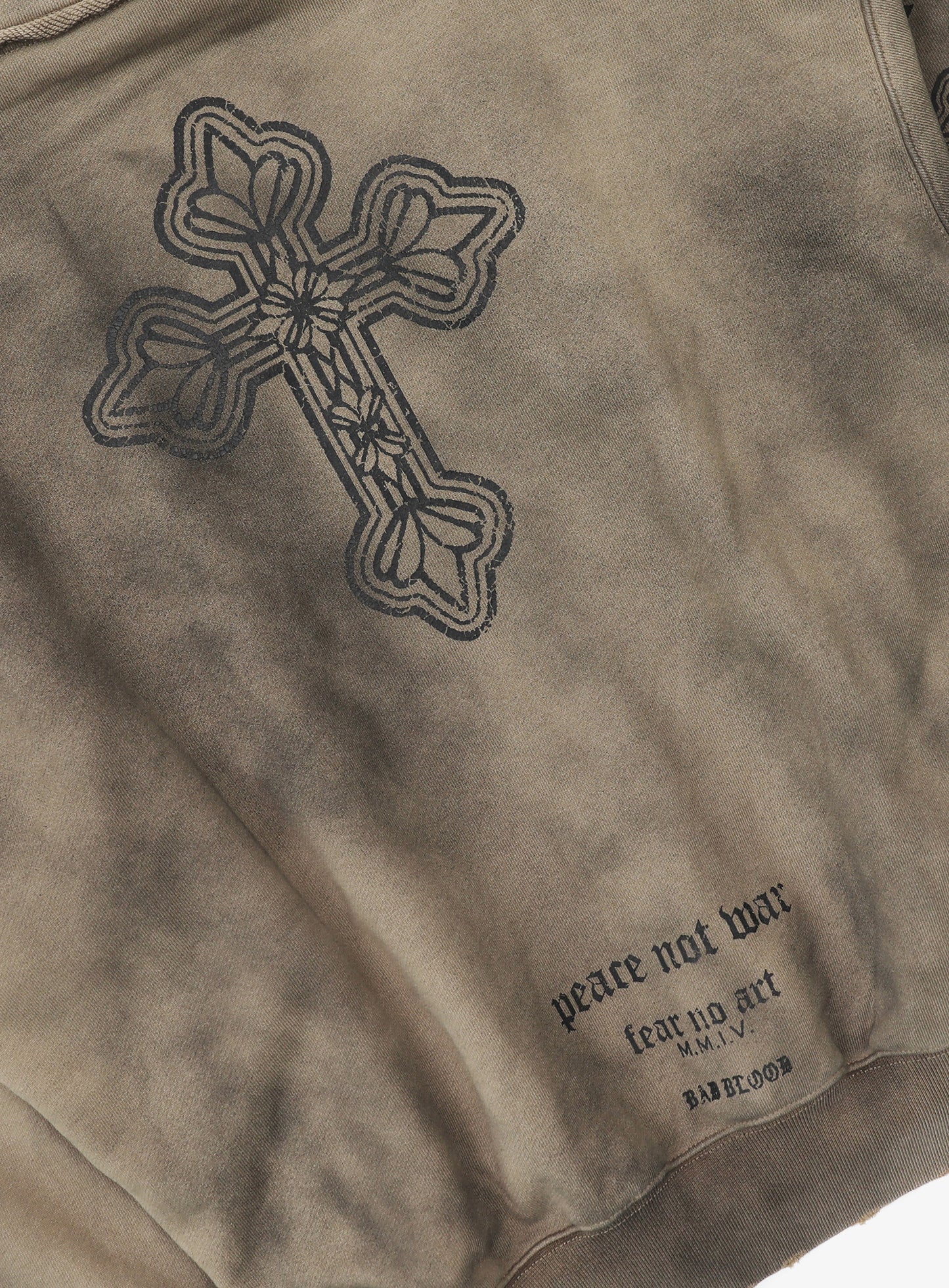 PEACE NOT WAR Hoodie - Dusty Beige