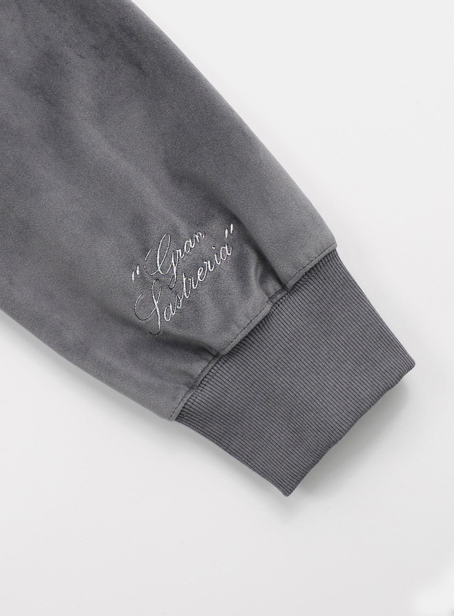 [w-sweatshirt24-016] Badblood Sports Velvet Rugby Shirt - Grey