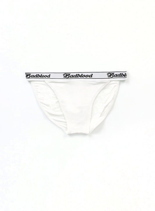 [w-pnt20-075] MODAL COTTON BASIC BRIEF IN WHITE