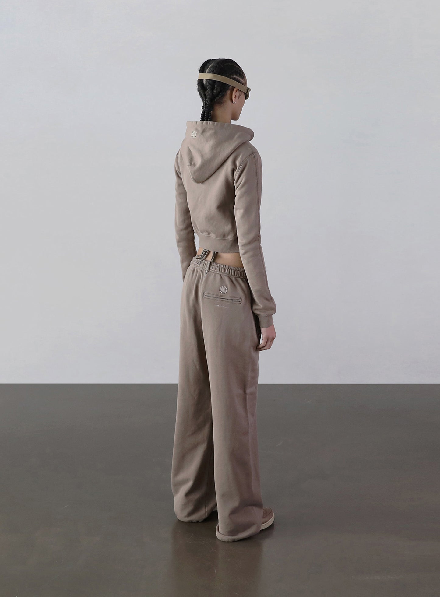 Super Wide 2 Way Jogger - Low Rise - Taupe