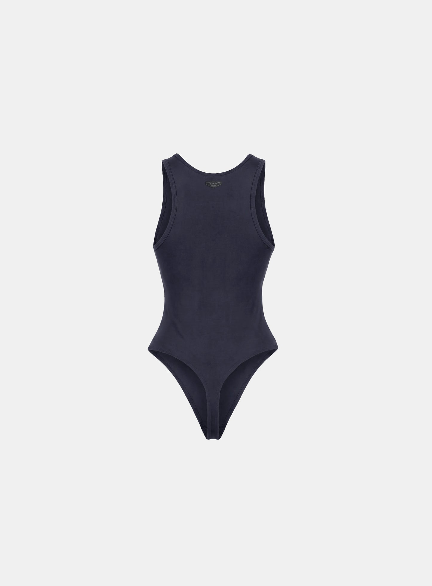 [w-jst26-009] Everyday U-Neck Tank Bodysuit - Charcoal
