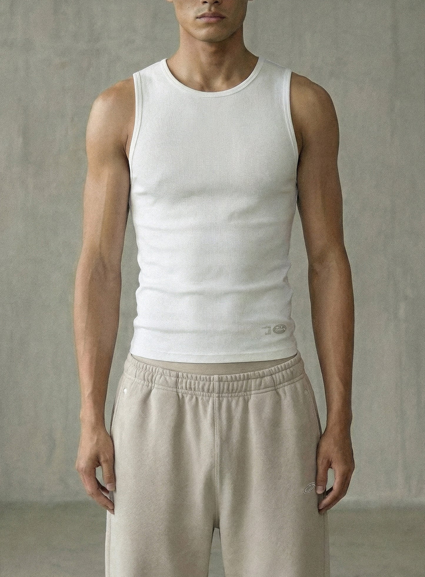 [w-tnk26-010] BS Cotton Jersey Classic Tank - White