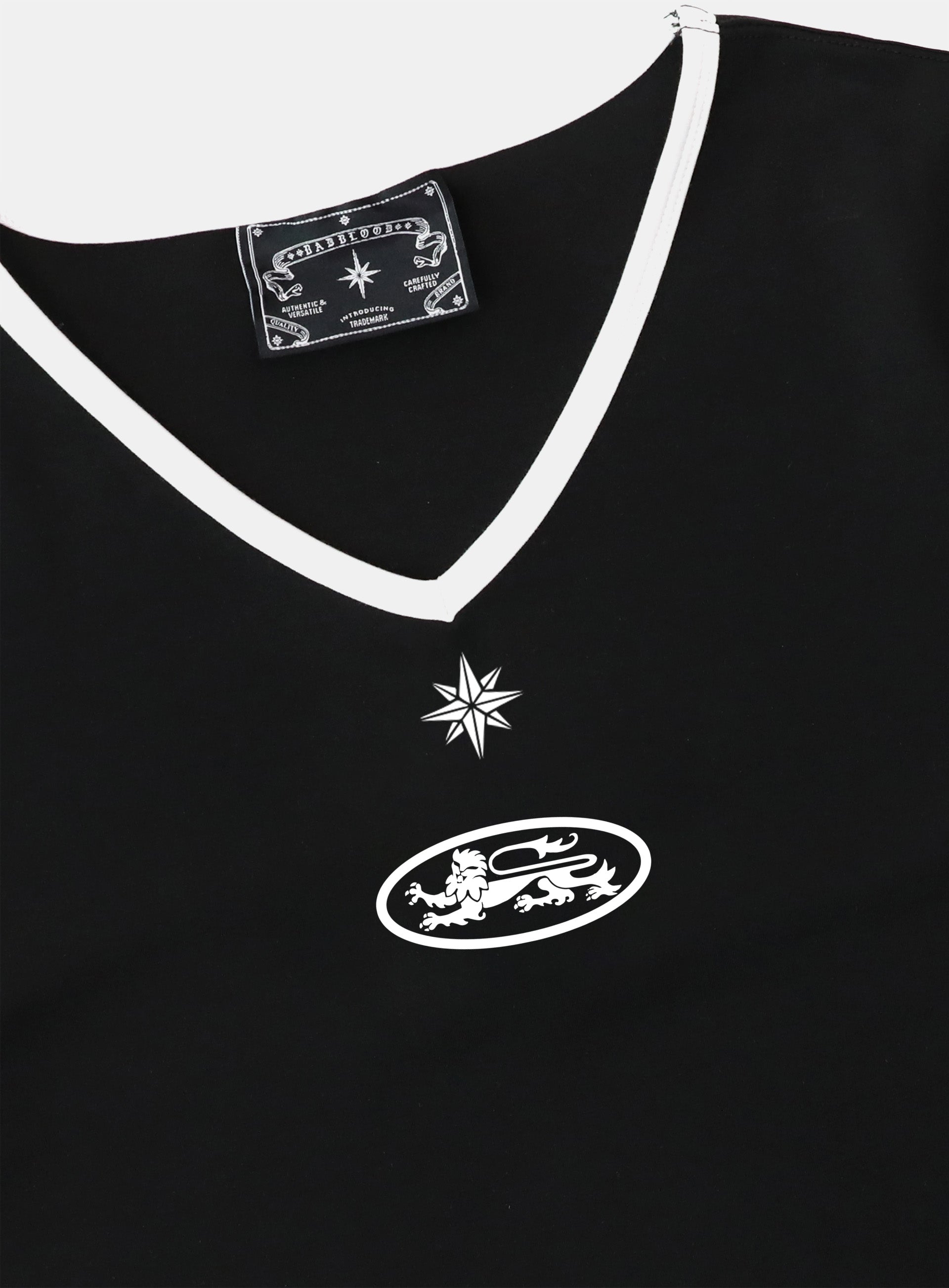 Pre-Order] 91 V-Neck Jersey T-Shirt - Black – BADBLOOD TAIWAN