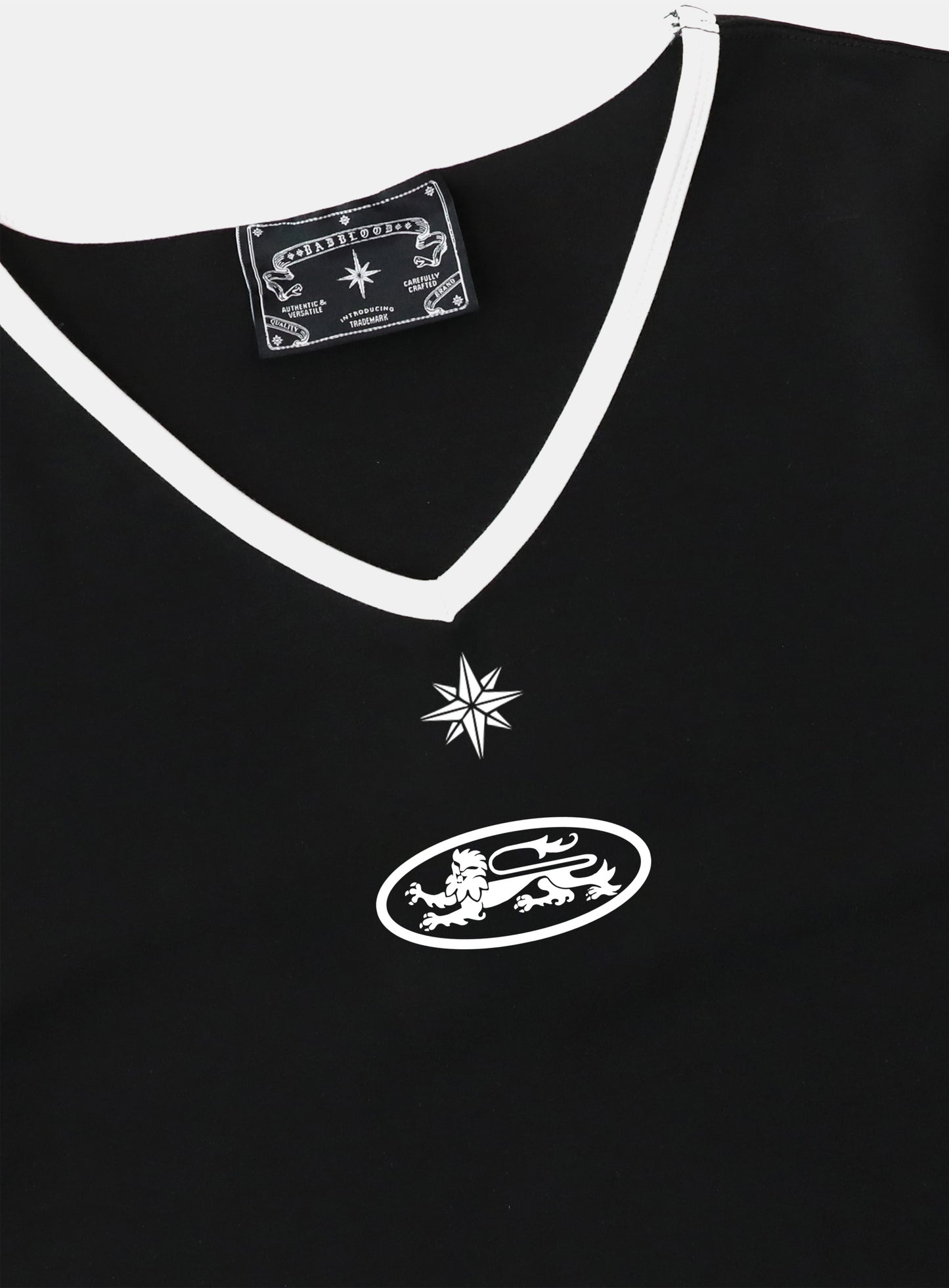 91 V-Neck Jersey T-Shirt - Black