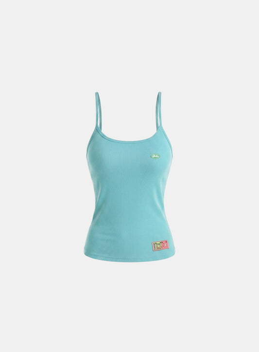[w-tnk26-065] Ambassador 26 Cotton Lip Camisole Tank - Green