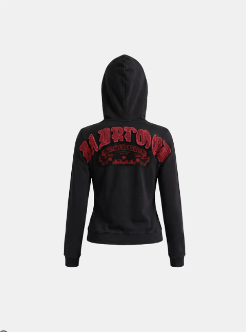 [w-hde26-062] Mystic Capsule Patch Zip-up Hoodie – Black