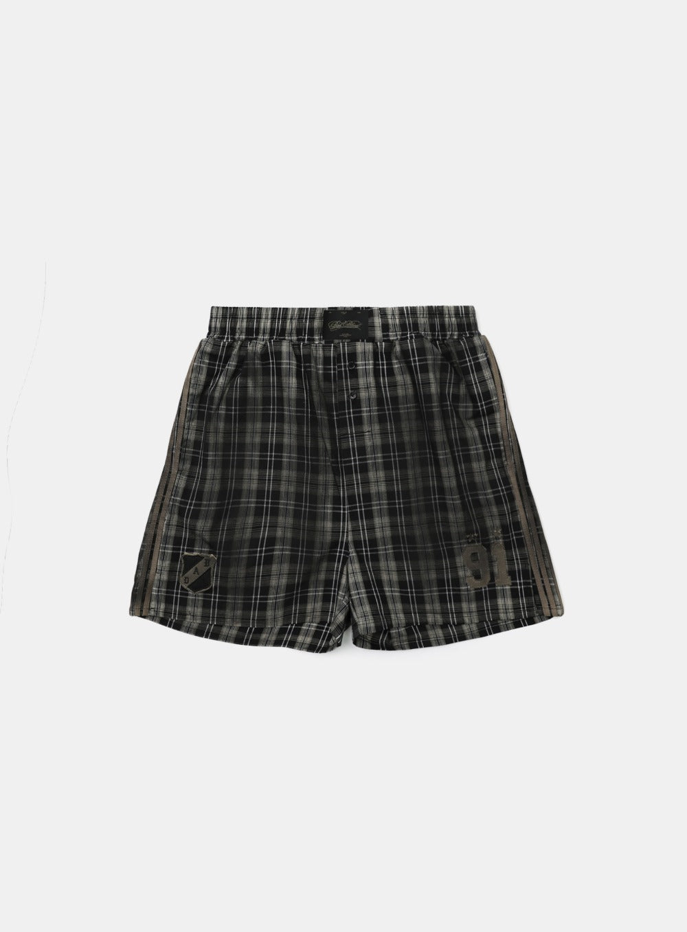 Vintage Billy Check Boxer Shorts - Black