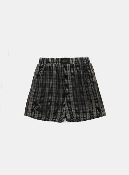 Vintage Billy Check Boxer Shorts - Black