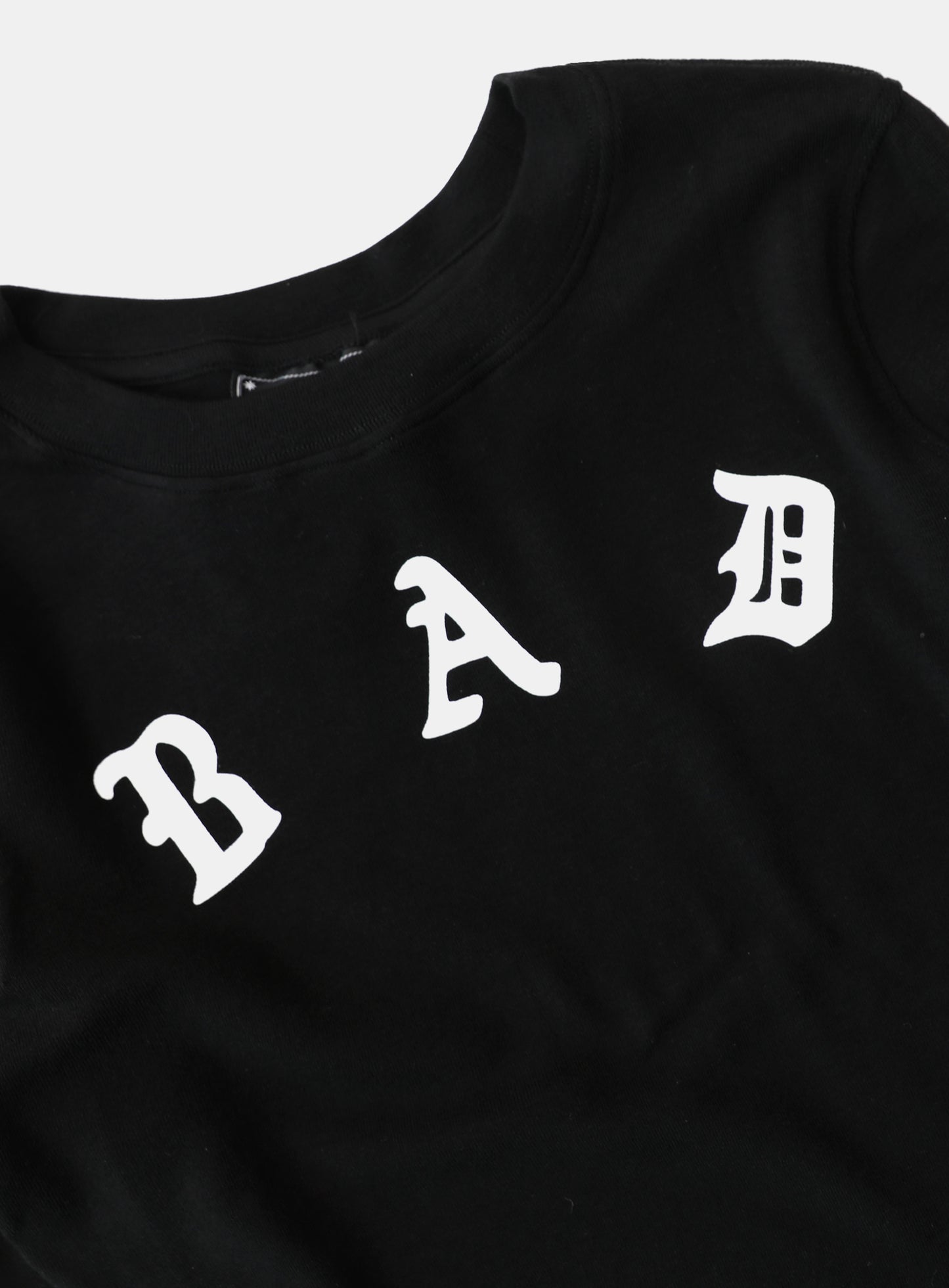 Mystic Rhinestone Logo Jersey Slim Long Sleeve - Black