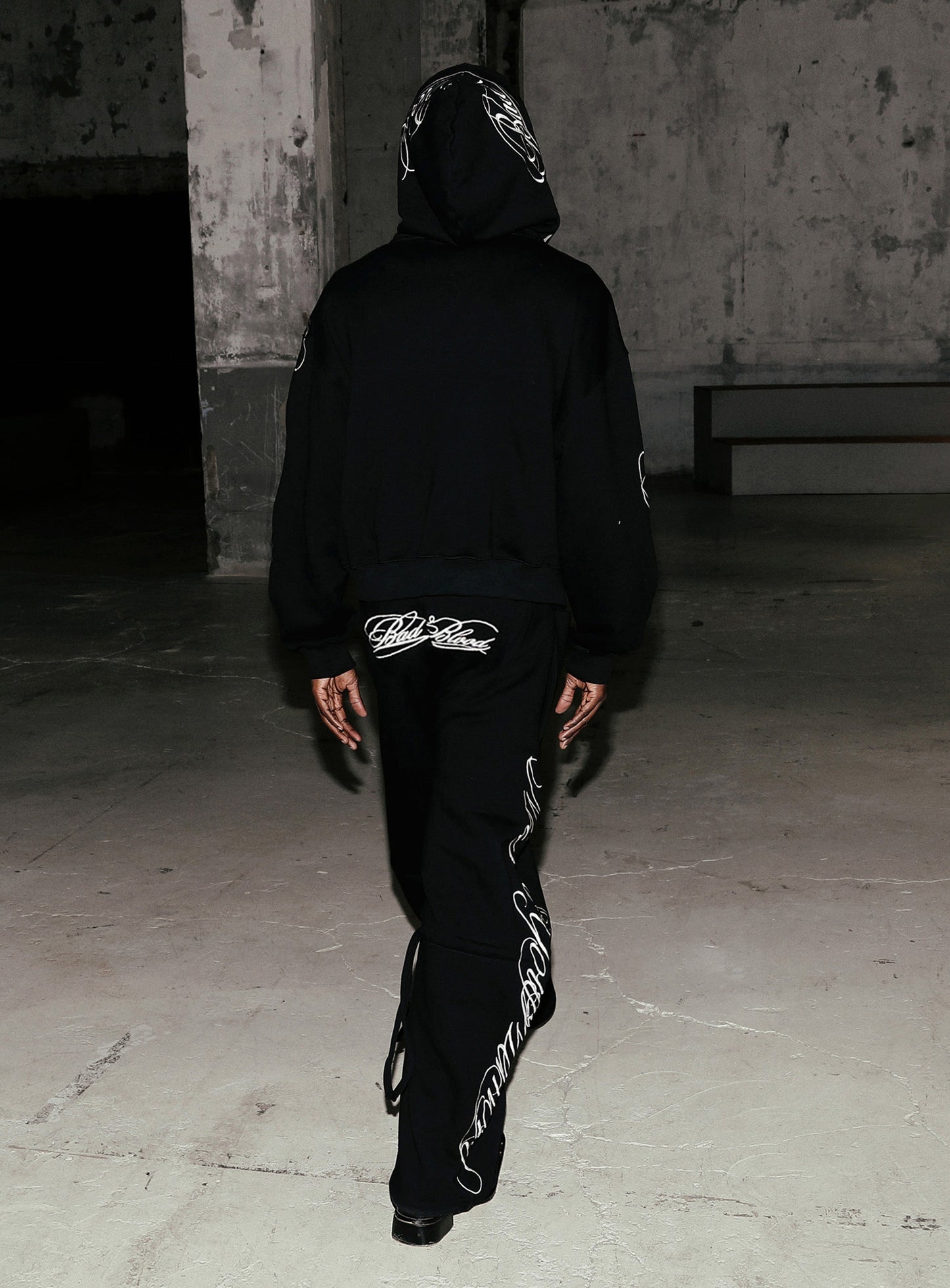 Dark Classic MYM 2-Way Curved Jogger Trousers - Black