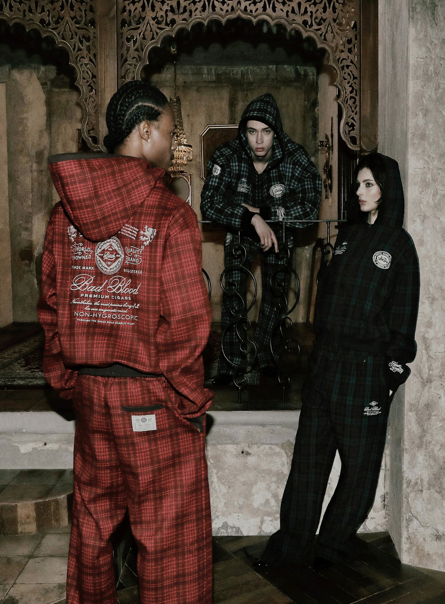 Classic Check 2 Way Jogger Trousers - Red