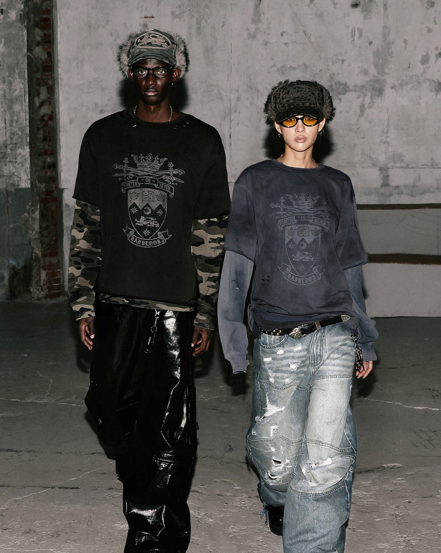 0409 Cosmo Convex Denim Pants - Light Blue