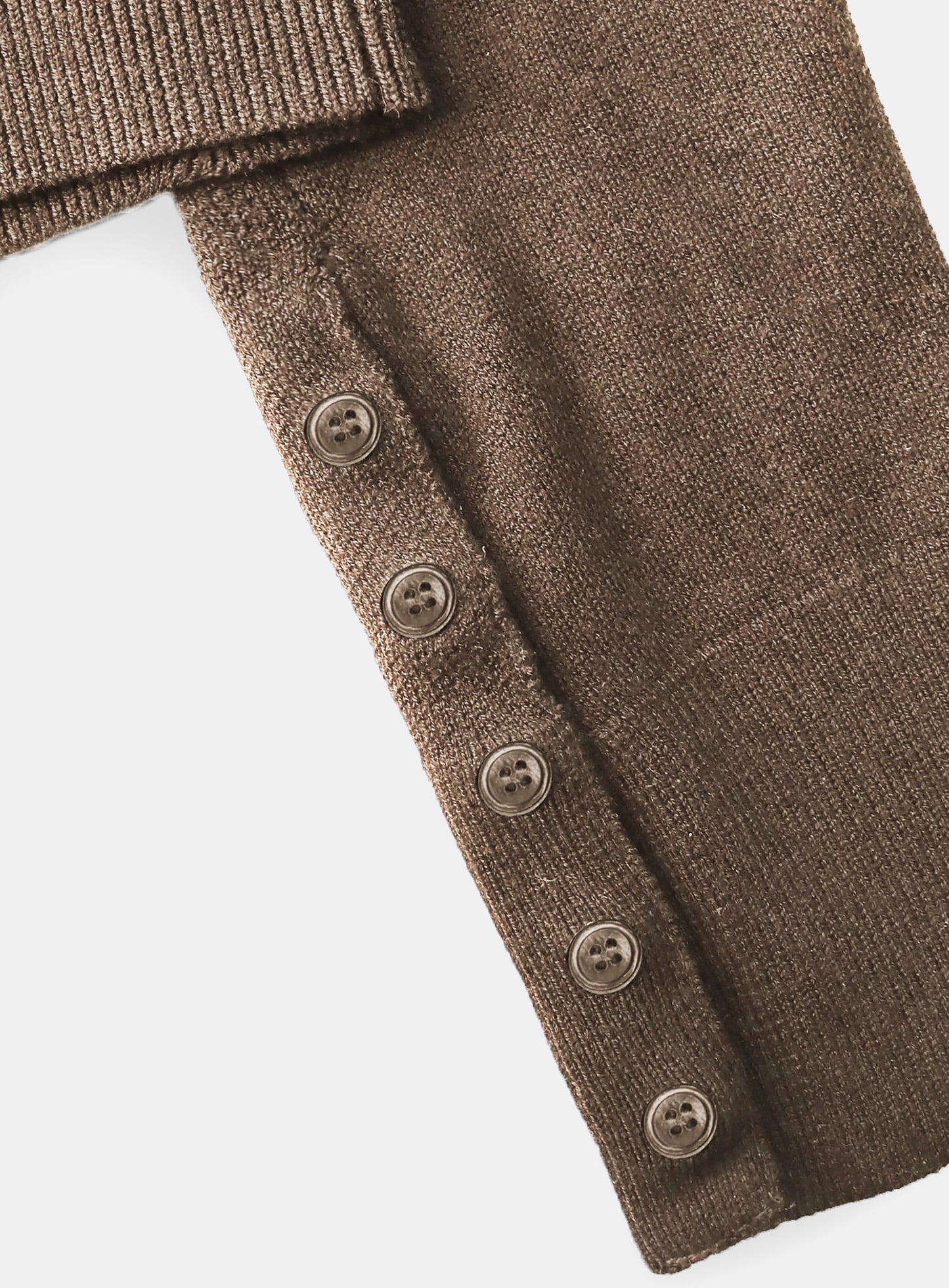 [w-knt26-012] Mystic Symbol Polo Cardigan - Camel