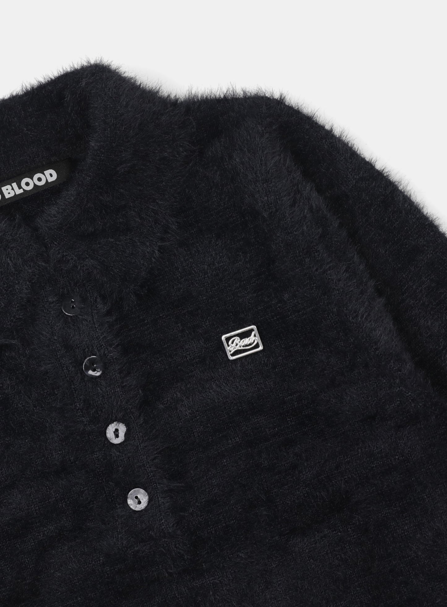 BS Mohair Polo Sweater - Black