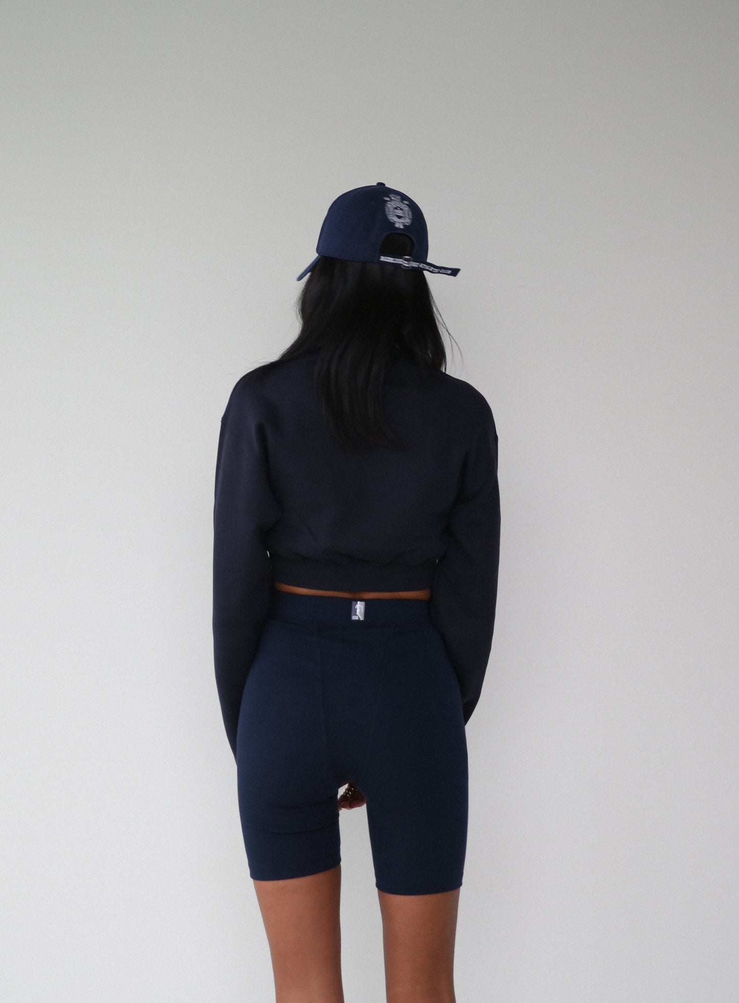 BCAC Emblem Heavyweight Crop Sweatshirt - Navy