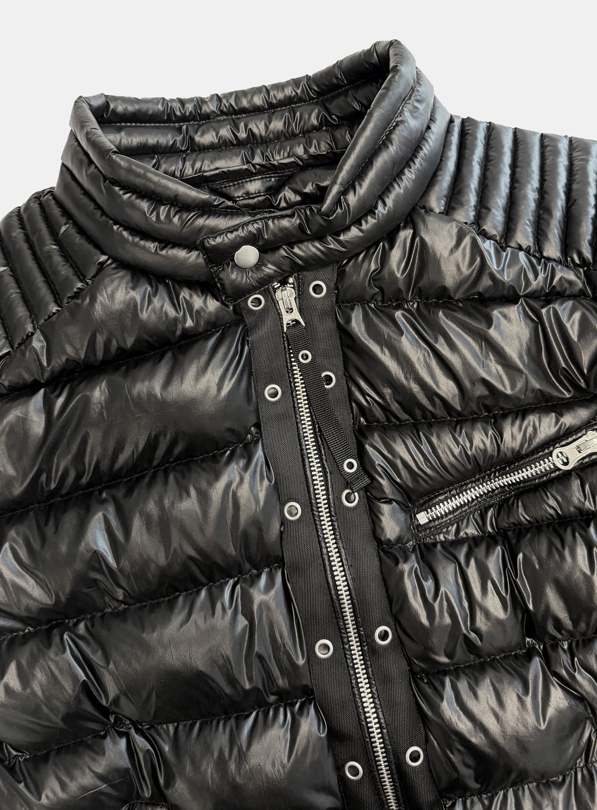 [﻿PREORDER] [w-jkt26-090] Viper 411 Midweight Biker Puffer V2 – Black