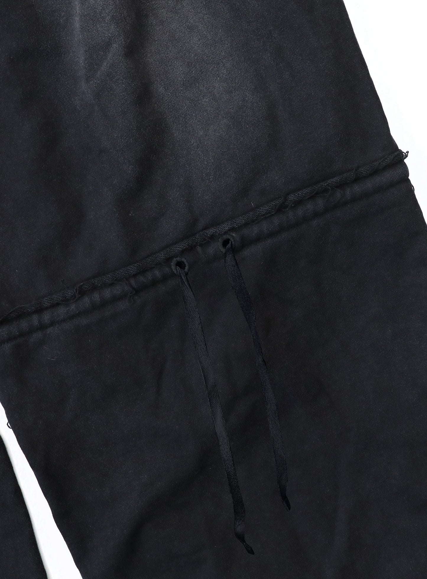 [w-pts25-095] Low Edge Convex Jogger - Washed Black