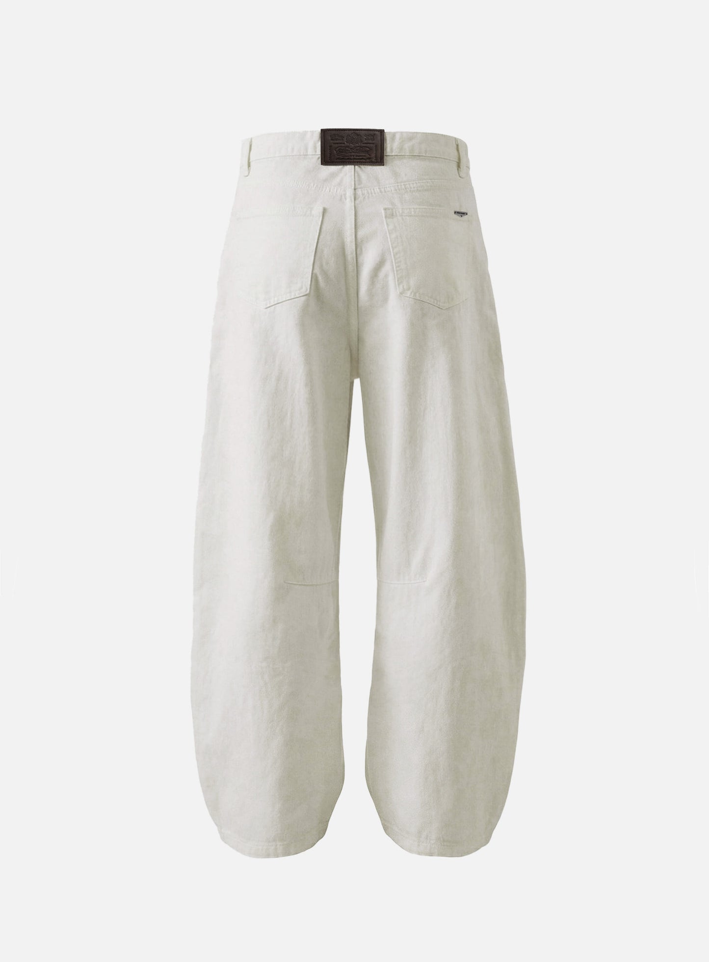 [w-pts26-041] 701 Semi Curved Fit Pants - White