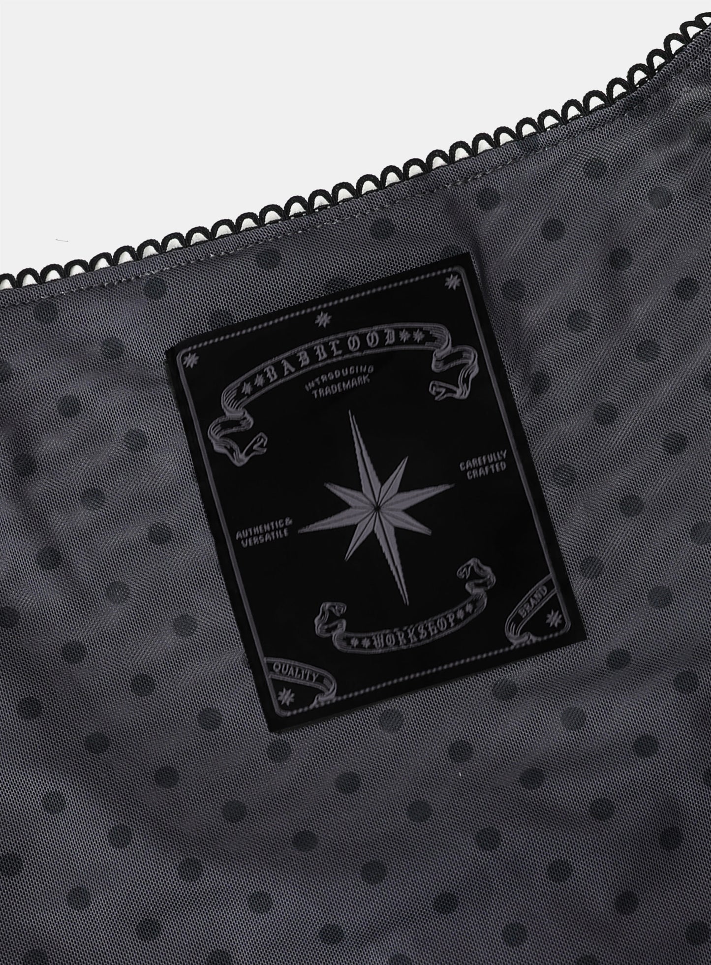 [AQUA] Splash Dot Round Cardigan - Charcoal