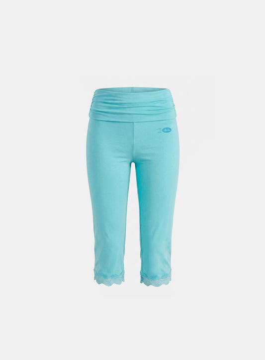[w-srt26-034] Everyday Lace Capri Pants - Mint