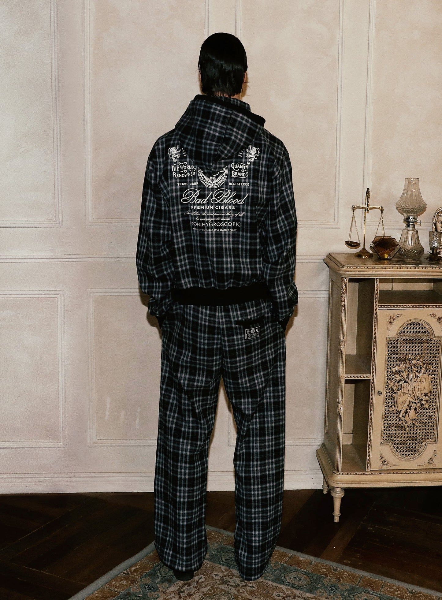 Classic Check 2 Way Jogger Trousers - Black