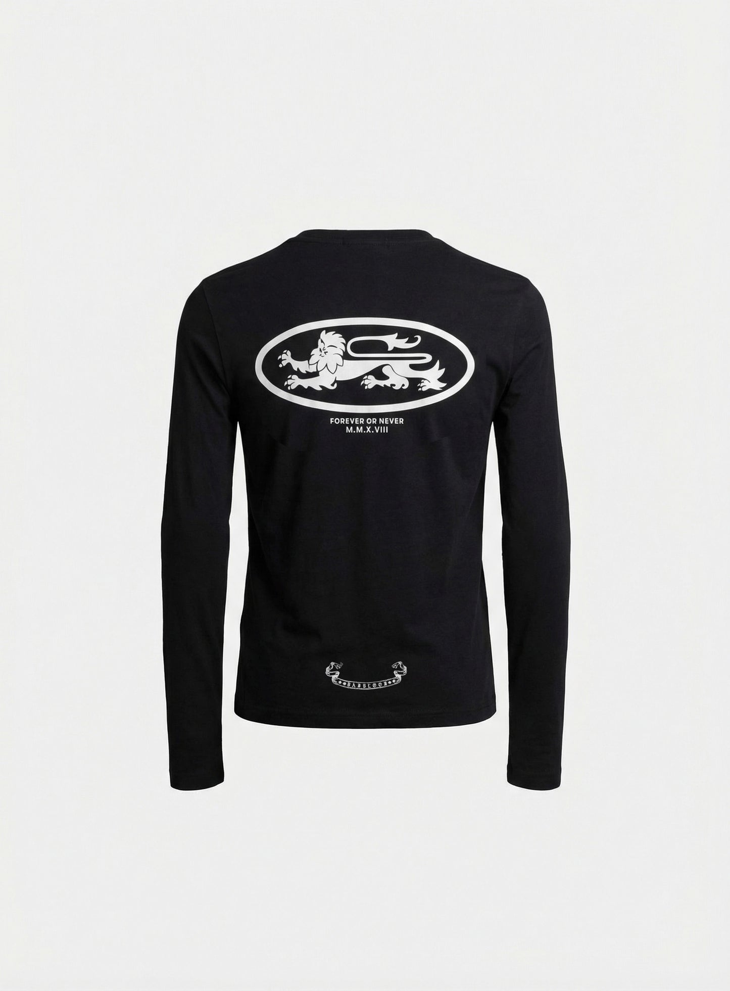 [w-tee26-020] BAD Mini Logo Fitted Long Sleeve T-Shirt - Black