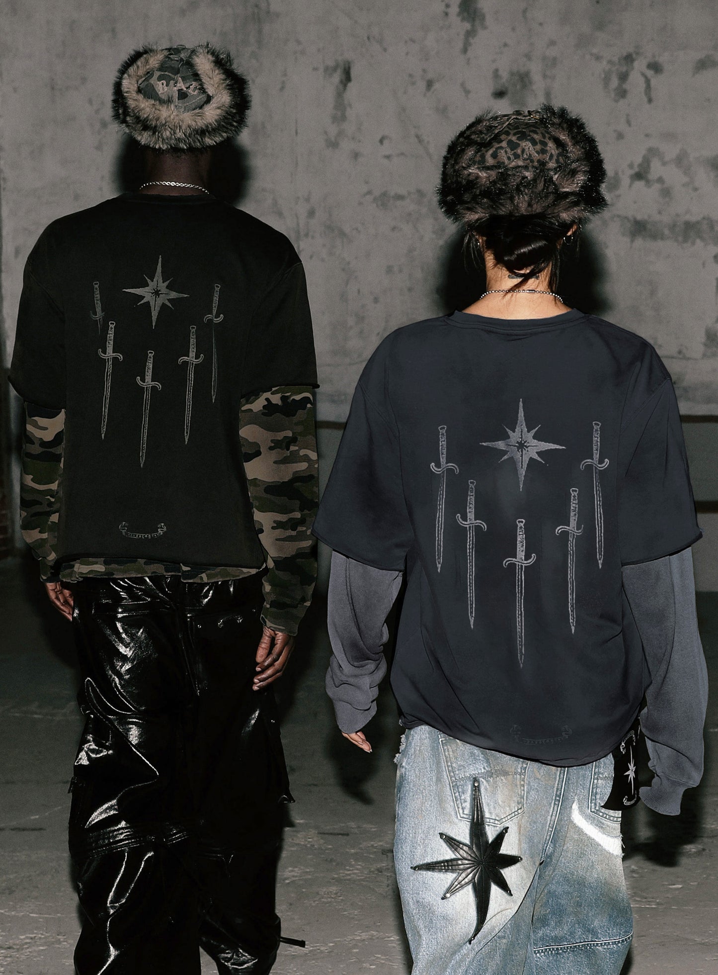 0409 Cosmo Convex Denim Pants - Light Blue