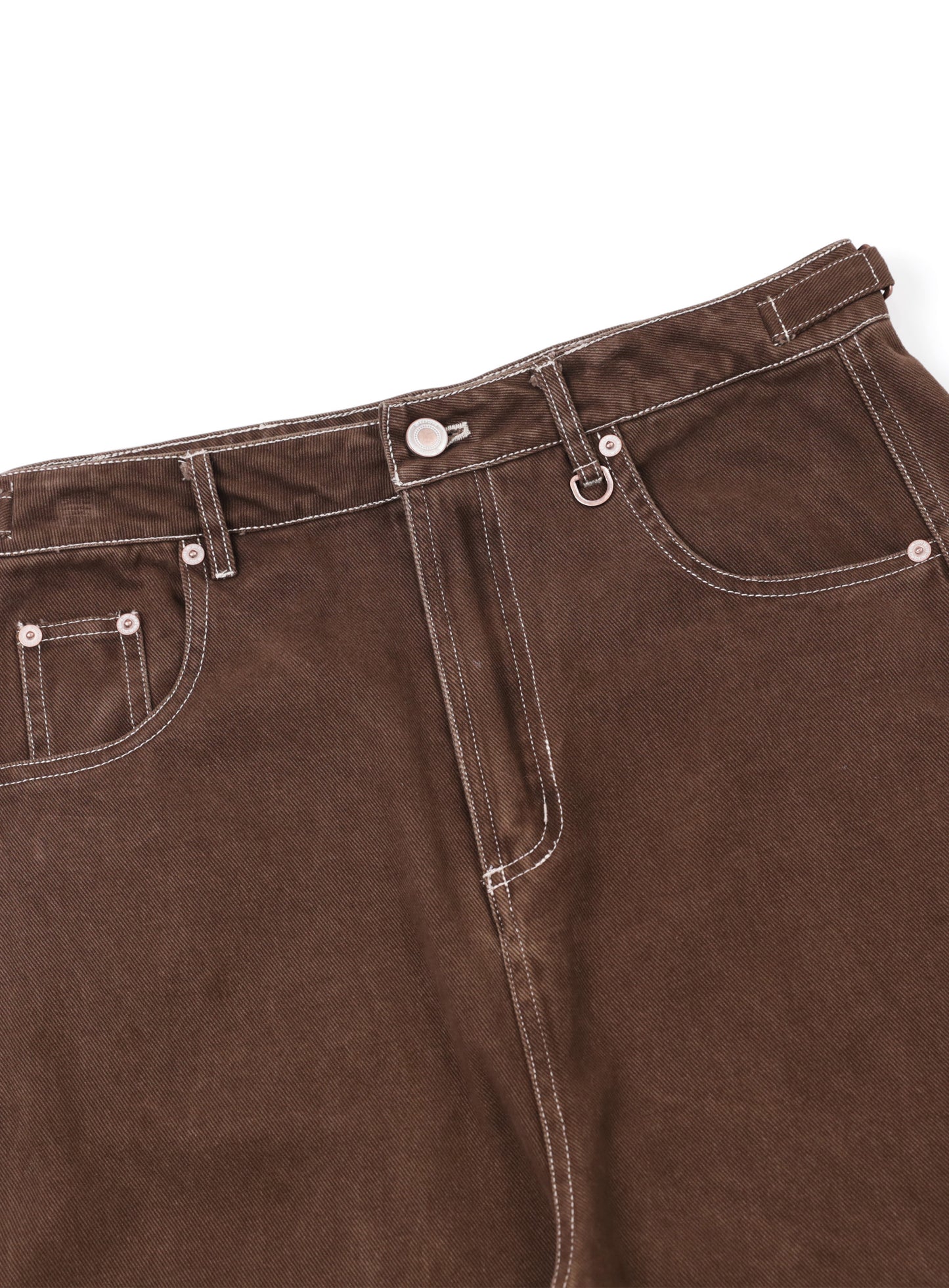 Noah Barrel Denim Jeans - Tobacco