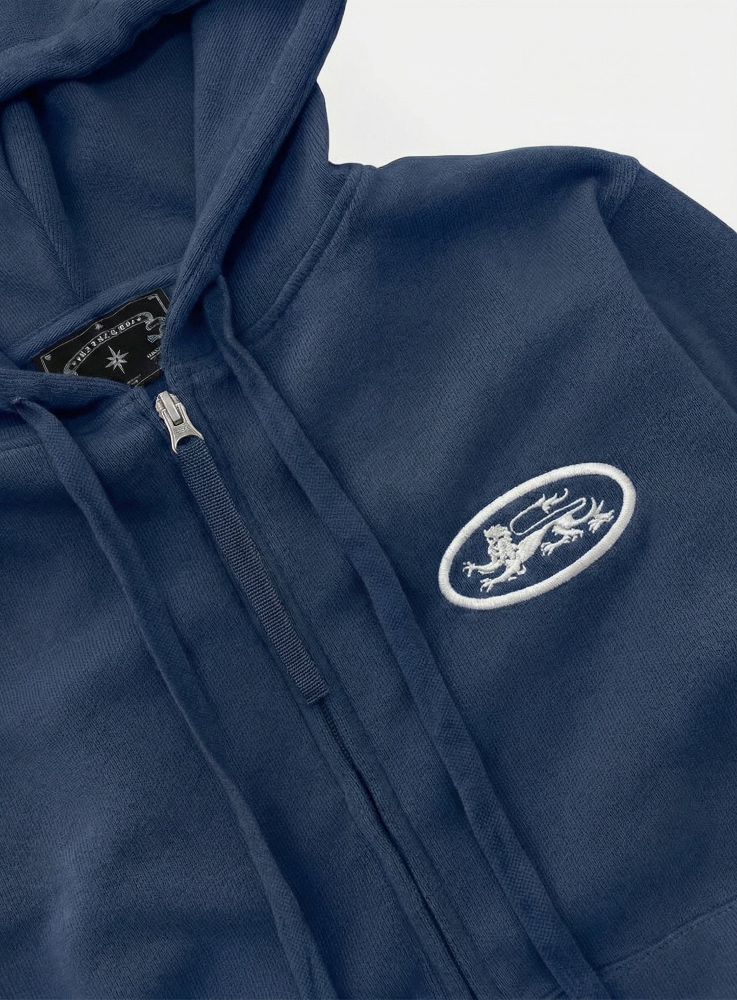 [w-hde26-021] Mystic Capsule Slim-Fit Zip-Up Hoodie - Navy