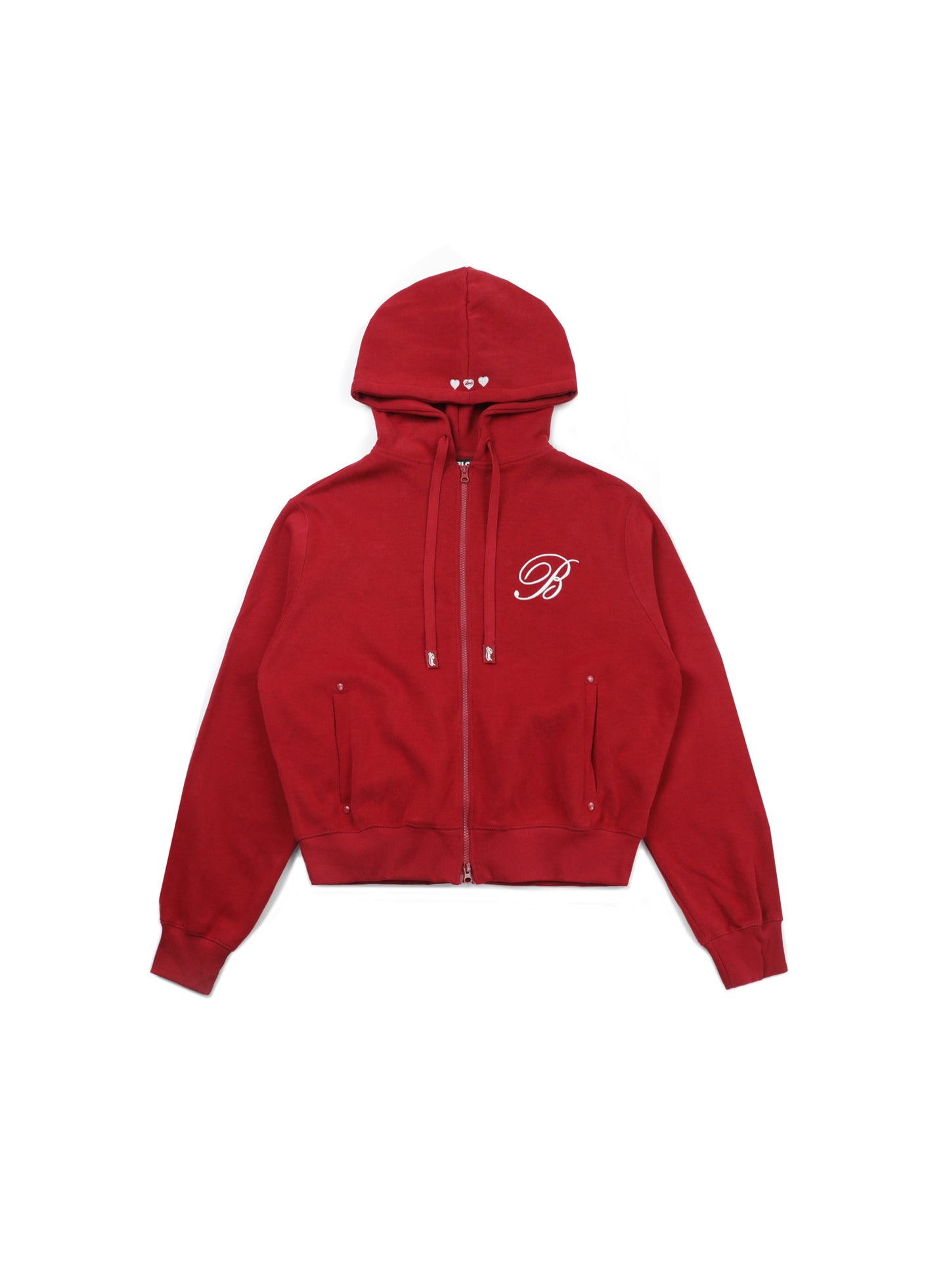 Classic Logo Hooded Zip-Up - Red