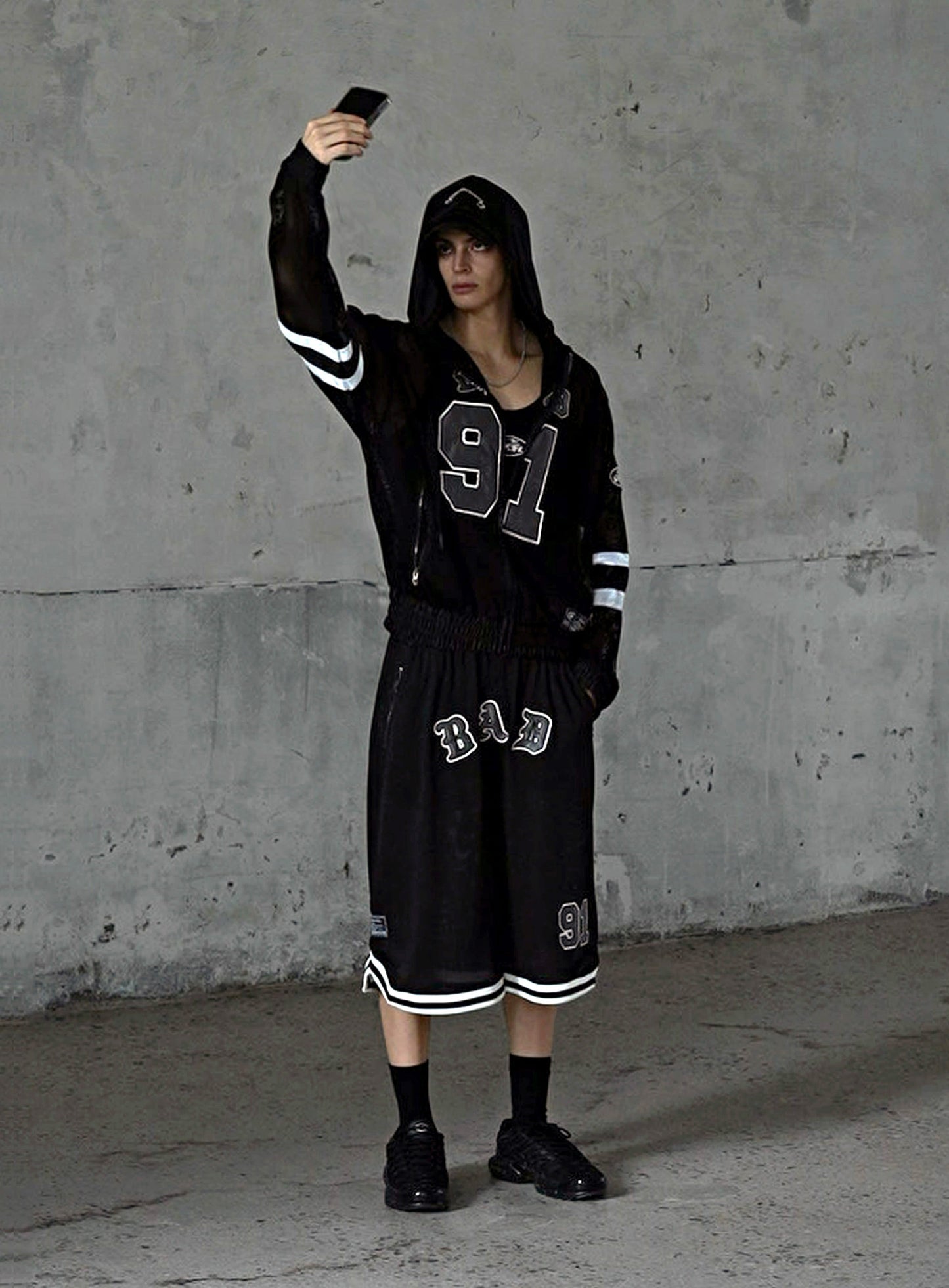 Workshop Net Rugby Hoodie - Black