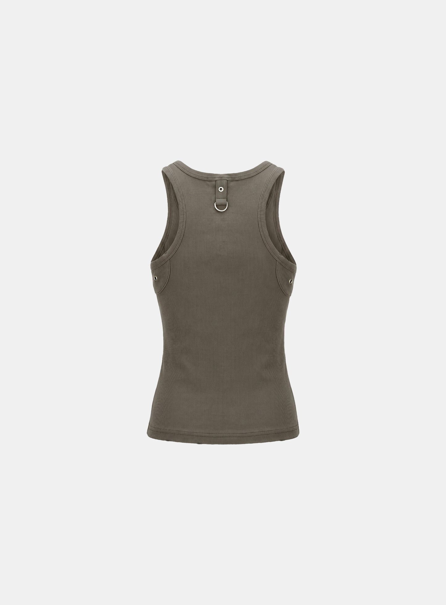 [w-tnk26-049] Delta Utility Cotton Lip Tank - Military Green