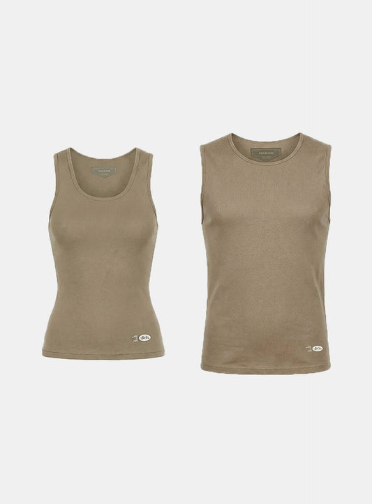 [w-tnk26-011] BS Cotton Jersey Classic Tank - Tobacco