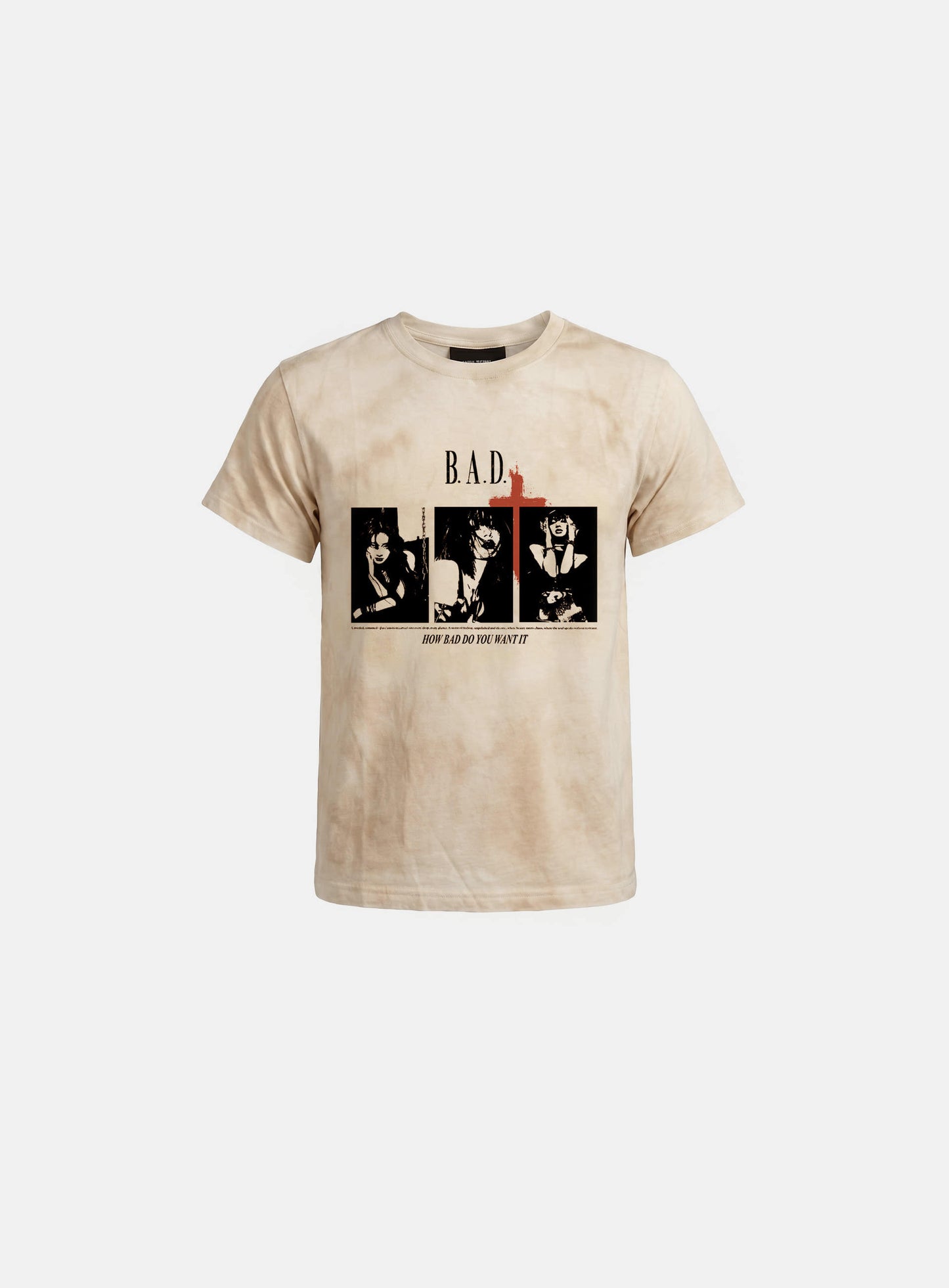 [w-tee26-132] B.A.D. Trinity Girls Short Sleeve T-Shirt - Cream