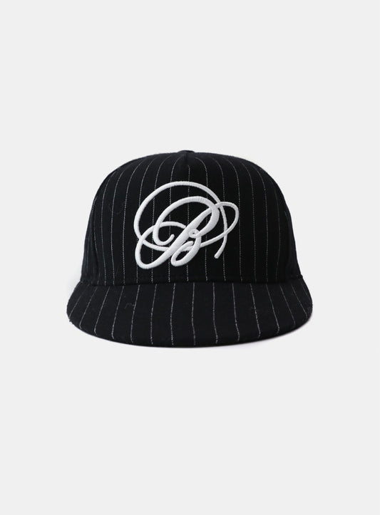 Dark Classic Wool Ballcap - Black/Striped