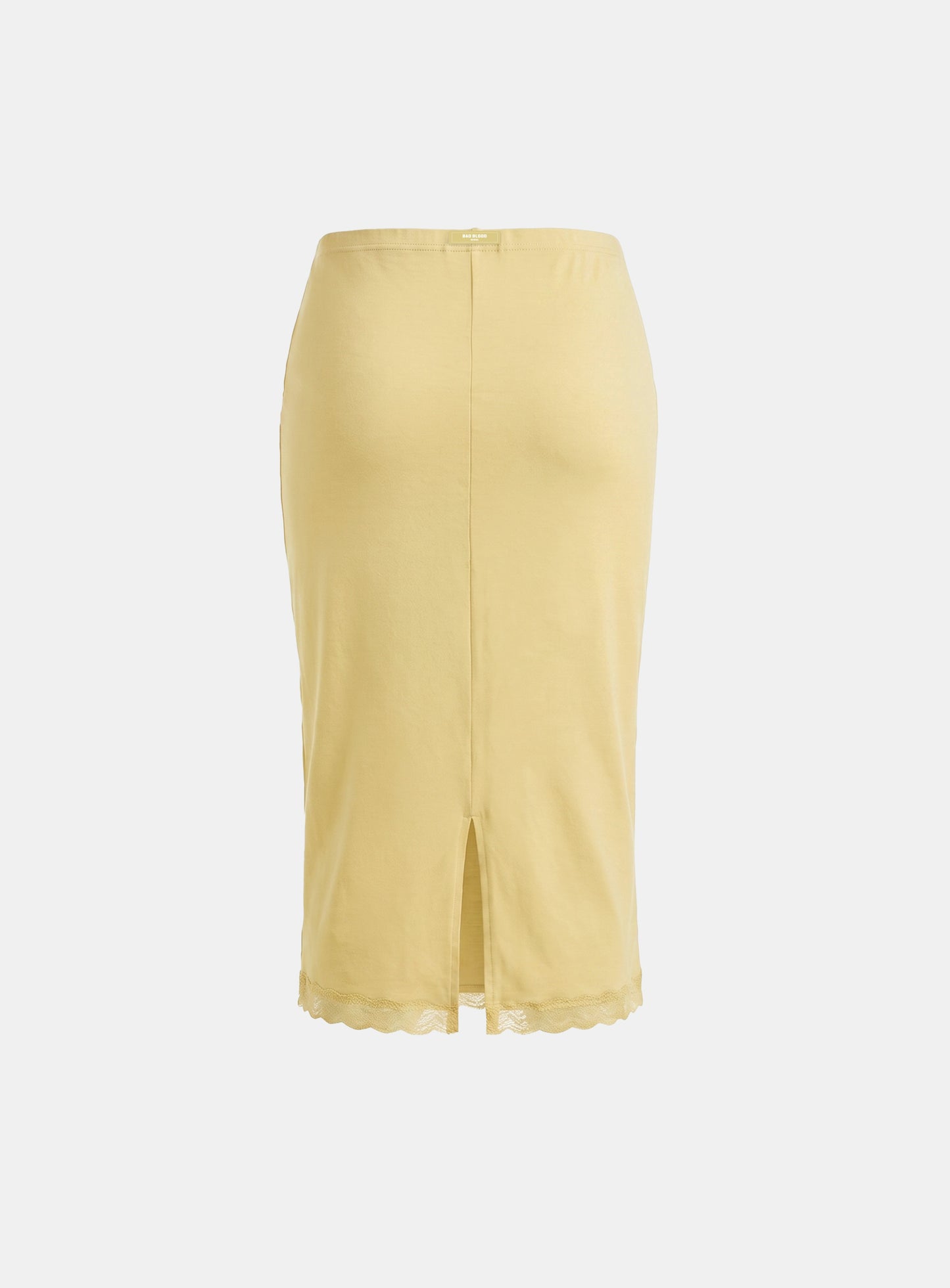 [w-skt26-018] Everyday Lace Midi Skirt - Yellow