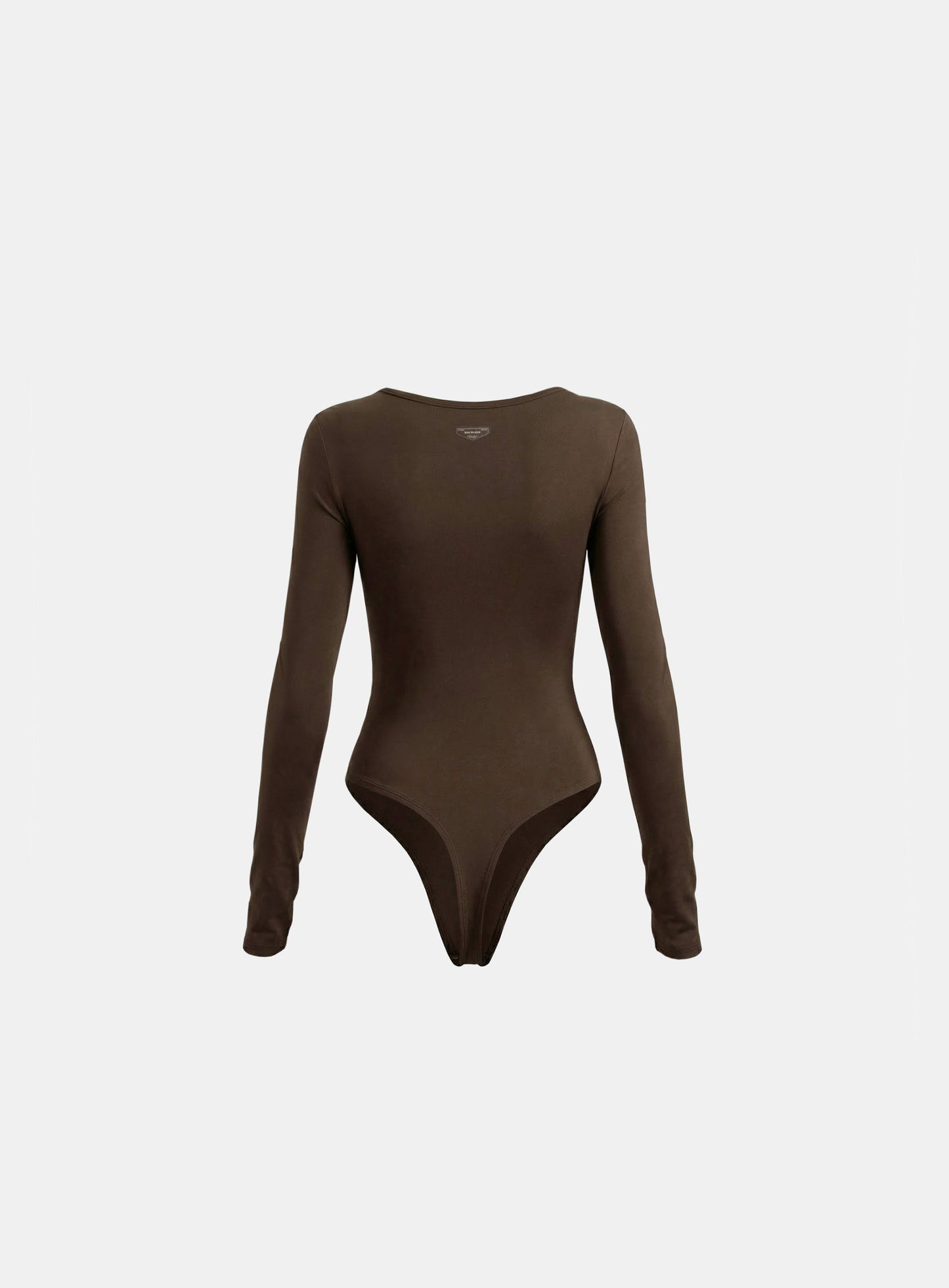 [w-jst26-011] Everyday Scoop Neck Bodysuit - Brown