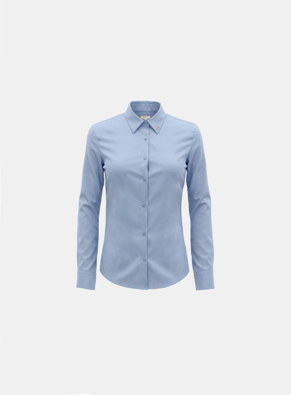 [w-sht26-007] Uniform Classic Slim-Fit Dress Shirt - Sky Blue
