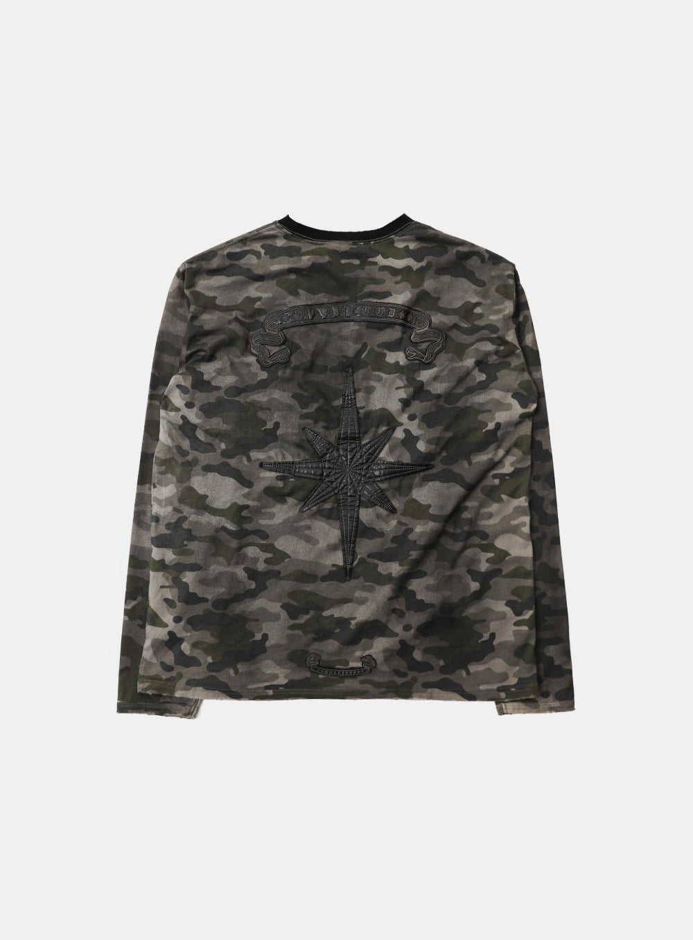 Cosmo Bad Patch Ringer Long Sleeve - Green Camo