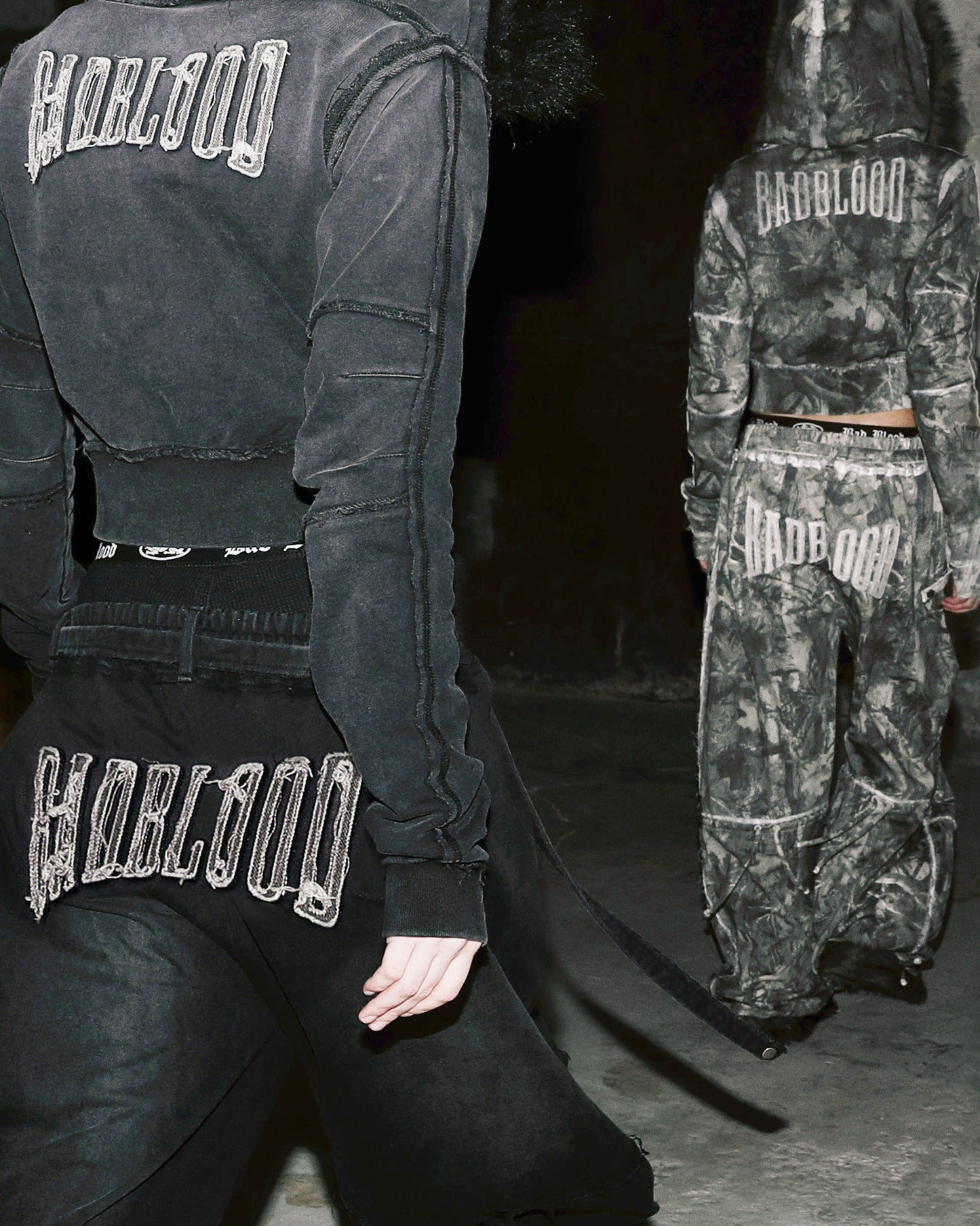 [w-pts25-095] Low Edge Convex Jogger - Washed Black