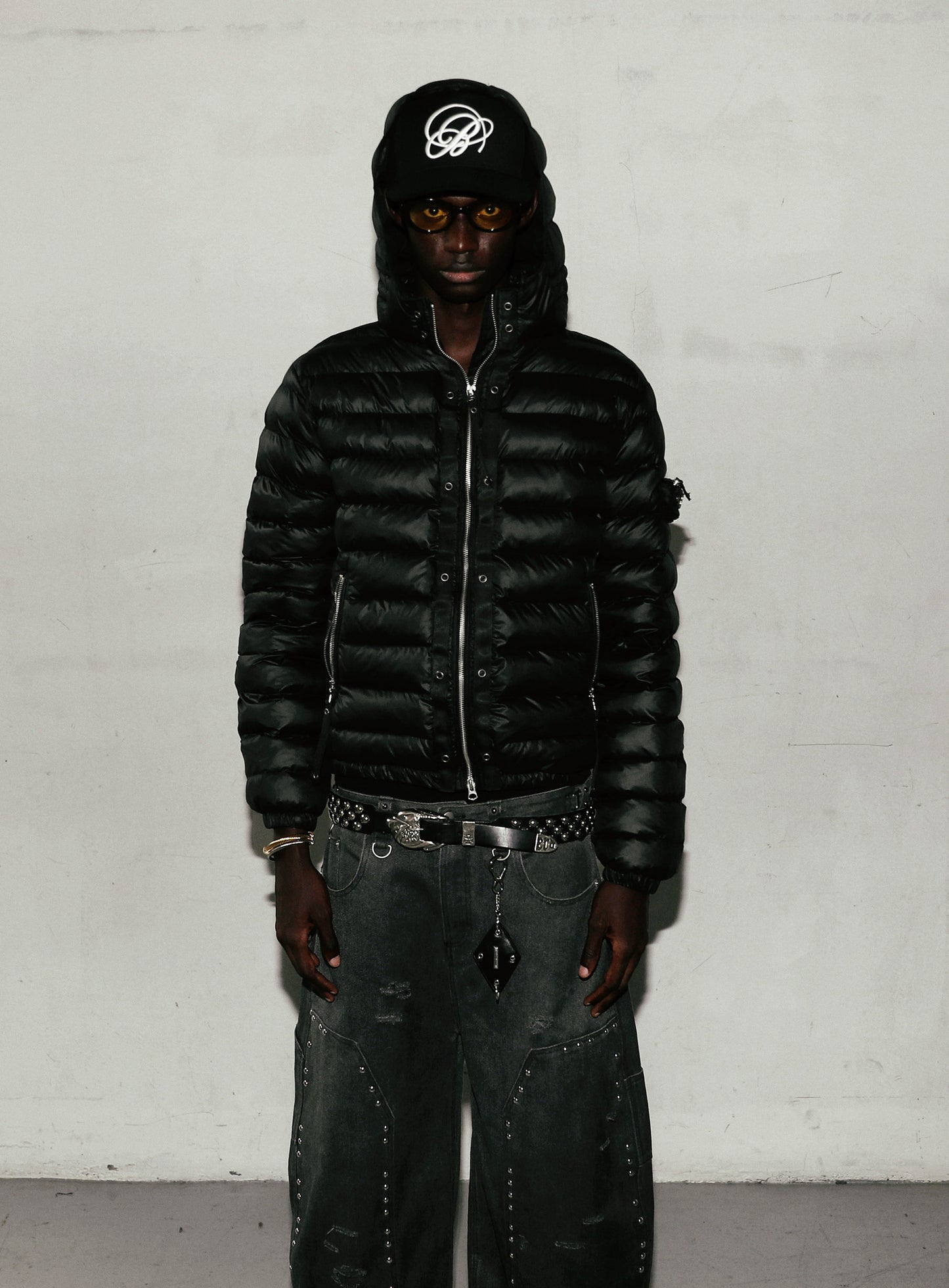 Viper 31-1 Lightweight Hooded Puffer - Black