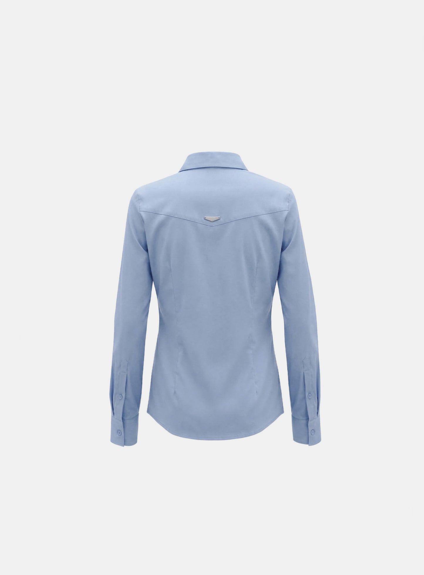 [w-sht26-007] Uniform Classic Slim-Fit Dress Shirt - Sky Blue