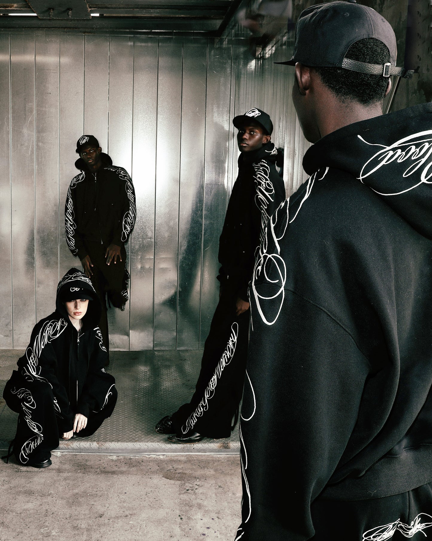 Dark Classic MYM 2-Way Curved Jogger Trousers - Black