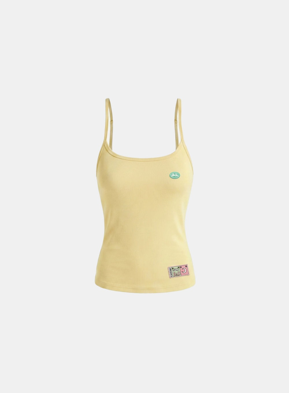 [w-tnk26-063] Ambassador 26 Cotton Lip Camisole Tank - Yellow