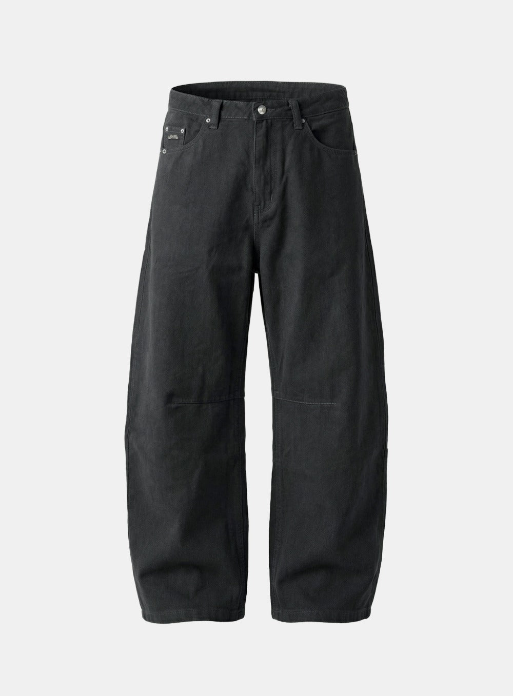 [w-pts26-044] 701 Semi Curved Pants - Charcoal