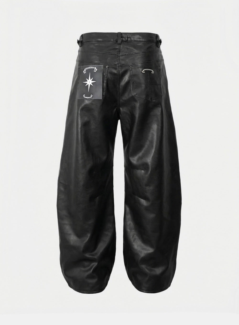 [w-pts25-111] Viper 301 Semi-Curved Pants - Black Leather