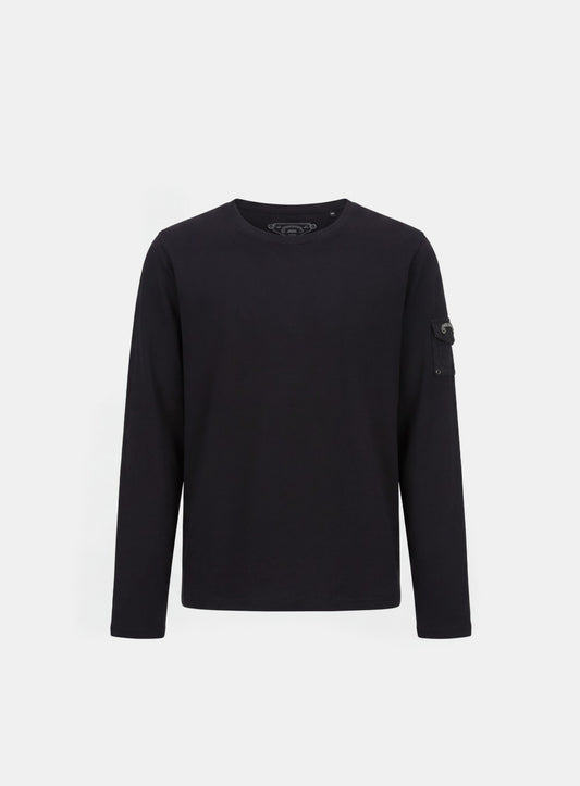 [w-tee26-018] Viper Pocket Long Sleeve T-Shirt V2 - Black
