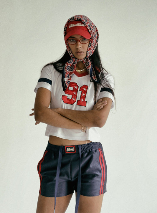 91 Football Shorts - Navy